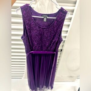 Purple gown dress